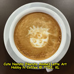 Cute Uzumaki Naruto Anime Latte Art Malaysia